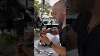 Eating Oysters for the First Time! 🦪😂 #seafood #funny  #food #shorts