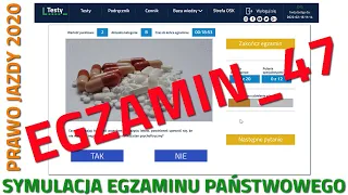 ✅❌Cały egzamin na prawo jazdy✅❌kategoria B część 47