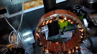Converting an alternator into a generator for a wind turbine Rewinding with a wire How to do it