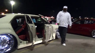 Insane Chrysler 300 with dirty sound system at Strada car meet