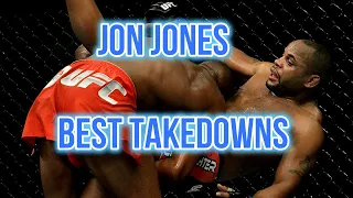 Witness Jon Jones' Unforgettable Takedowns! #UFC #MMA #JonJones #Wrestling