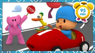 🚸 POCOYO in ENGLISH - Traffic Safety [95 min] | Full Episodes | VIDEOS and CARTOONS for KIDS