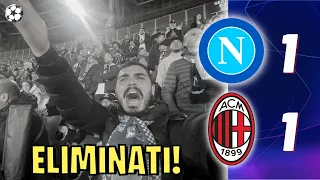 🤬 FUORI DALLA CHAMPIONS!!! NAPOLI-MILAN 1-1 | LIVE REACTION NAPOLETANI AL MARADONA HD