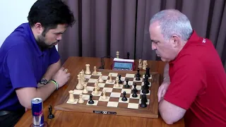 Hikaru Nakamura vs Garry Kasparov - St Louis Blitz 2017