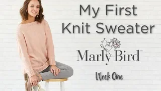 BEGINNER My First Knit Sweater - Week 1