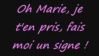 Marie, Johnny Hallyday; avec paroles