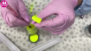 How to apply neon acrylic powders | Mia Secret