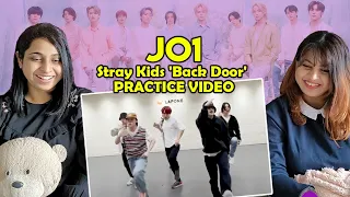 JO1｜Stray Kids(스트레이 키즈) 'Back Door(백도어)' PRACTICE VIDEO | Indians React | #With_Us #JO1 #KIZUNA