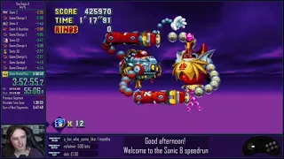 Sonic Mania - Sonic & Tails Good Ending speedrun in 57:01 | Marathon style commentary