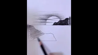 easy  nature drawing painting | acrylic painting  | nature  drawing