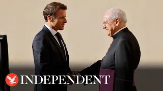 Live: Pope Francis and Macron attend closing session of Mediterranean meetings