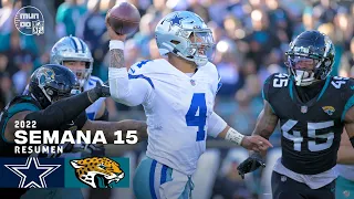🔥Dallas Cowboys  vs. Jacksonville Jaguars  | Semana 15 NFL 2022 | Resumen Highlights |18 Dic, 22