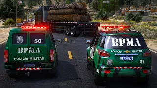 CARGA ILEGAL Batalhão de Polícia de Meio Ambiente BPMA | GTA 5 POLICIAL