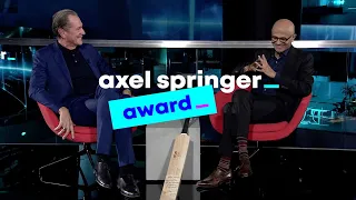 Highlights: The Axel Springer Award 2023 for Microsoft CEO Satya Nadella