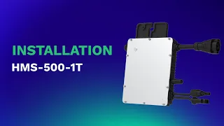 1-in-1 single-phase microinverter| HMS-300/350/400/450/500-1T installation
