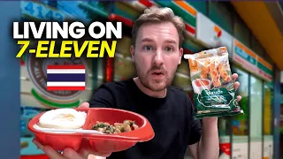 LIVING ON 7-ELEVEN for 24 Hours 🇹🇭 (Thailand)