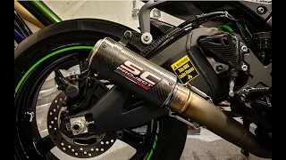 Kawasaki ZX10R SC Project Exhaust [Slip-On with De-Cat Pipe]