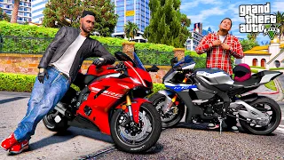 РЕАЛЬНАЯ ЖИЗНЬ В GTA 5 - КУПИЛИ YAMAHA R1! СТРАШНЫЕ ШАШКИ НА МОТОЦИКЛАХ! 🌊ВОТЕР