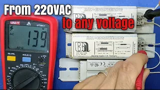 كيفية الحصول على اى جهد متردد 220AC to any voltage