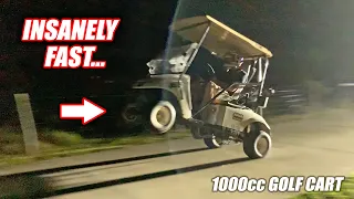 Build Wars DAYS 4 & 5: FIRST RIP In Our 1000cc Street Bike Powered Golf Cart!! (IT'S INSANE)