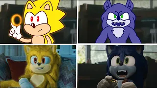 Sonic The Hedgehog Movie Werehog vs SUPER SONIC Uh Meow All Designs Compilation