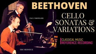 Beethoven - Cello Sonatas n°1,2,3,4,5 & Variations + P° (ref. rec. : Paul Tortelier, Eric Heidsieck)