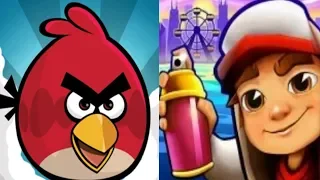 Angry Birds vs Subway Surfers