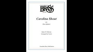 Carolina Shout Brass Quintet Score Canadian Brass Publications
