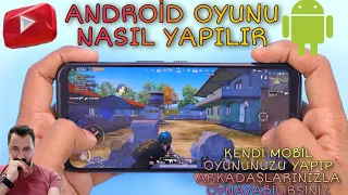 Android oyunu yapma - Mobil oyun nasıl yapılır - Mobil oyun yapma uygulaması basit anlatım