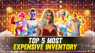 Top 5 Most Expensive Inventory of PUBG/BGMI 🤑🔥 || Best BGMI Account || Richest Player in BGMI/PUBG