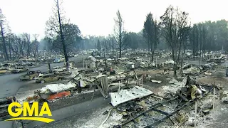 Destruction from massive wildfires amid race to escape l GMA