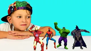 Superheroes Dance with Mark and Toys 색칠공부를 하면 슈퍼히어로랑 신나게 춤을 춘다고 헐크