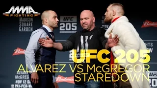 Conor McGregor vs. Eddie Alvarez UFC 205 Staredown