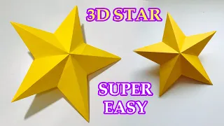 How to Make 3D Star for your Christmas Decoration (REMAKE) / Paper Craft