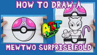 How to Draw a MEWTWO SURPRISE FOLD!!!