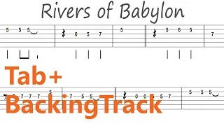 Boney M - Rivers of Babylon / Guitar Tab+BackingTrack