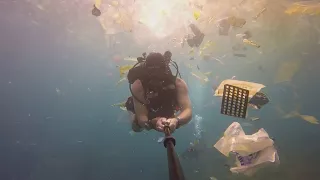 'So much plastic!': British diver films deluge of waste off Bali