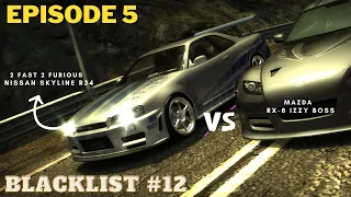 Nissan Skyline R34 vs Mazda RX 8 Need For Speed Most Wanted Episode 5