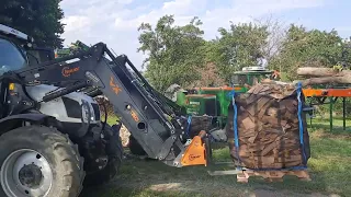 MOBILE Brennholz Erzeugung, mit dem Posch Vario K 650 mobil, Fam. Hofegger, Wieselburg-Land