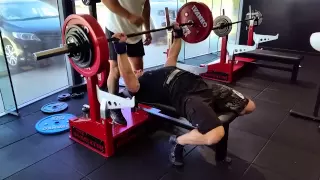 205kg(452lb) x 2 Paused New Dominator Bench