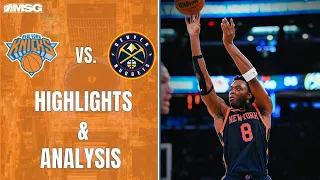 Knicks Dominate The Champion Nuggets In New York's 5th Straight Win | New York Knicks