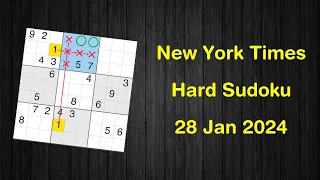 New York Times Hard Sudoku 28 Jan 2024 - Sudoku From Zero To Hero