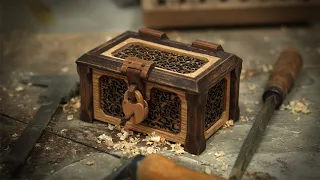 Wooden Jewelry Box With Secret Compartment