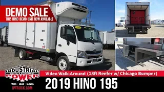Special Reefer Demo Unit | 2019 HINO 195 18ft Reefer with Chicago Bumper