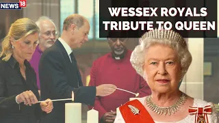 Queen Elizabeth II Funeral News | Wessex Royals Light Candles at Cathedral | Queens Funeral News