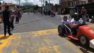 🥈Carrera de coches de madera, categoria llanta inflada, Pujili 2024