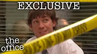 Jim & Dwight's Police Tape Prank (EXCLUSIVE) - The Office US