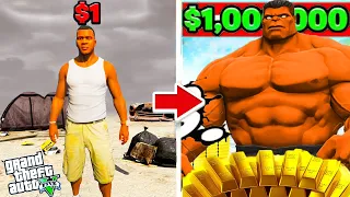 $1 HULK TO $10,000,00 GOLD HULK IN GTA 5 || GTA 5 HINDI GAMEPLAY