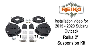 REIKA CUV Lift Kit for Subaru Outback 2015-2021 - Installation Guide