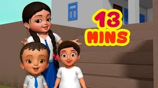 பள்ளிக்கூடம் போகலாமடி செல்லக்குட்டி | Tamil Rhymes for Children | Infobells